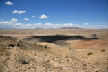 View from the Carp Cliff to the gorges of Kuiseb. To the left on the horizon is the Gamsberg, to the right the Rotstock