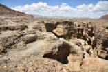 The Sesriem Canyon in the dry season