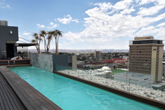 View from the roof terrace of the Hilton Hotel over Windhoek

